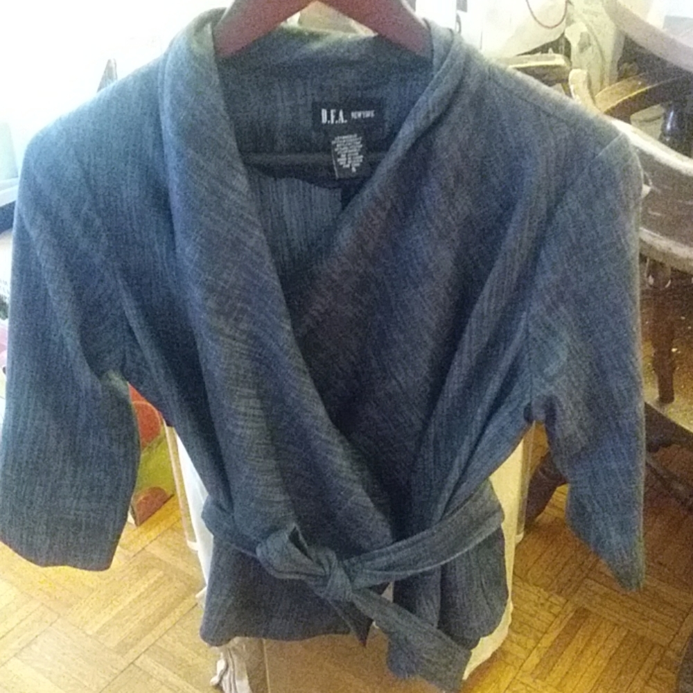Wrap Shirt Blazer Sz 8